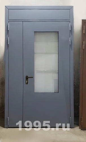 Двупольная с верхней вставкой и стеклопакетом