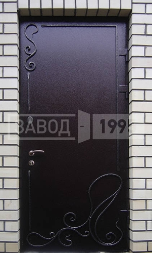 Дверь с ковкой