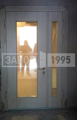 Полуторная МДФ шпон со стеклом