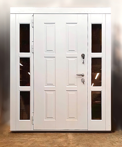 МДФ окрас по RAL с остекленными боковыми вставками