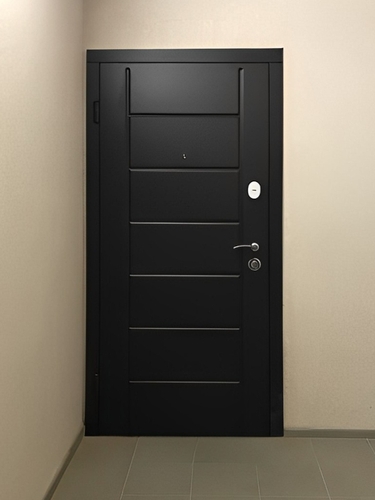 Черная входная дверь