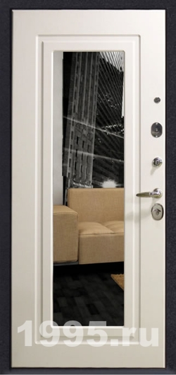 Дверь с зеркалом и МДФ №17