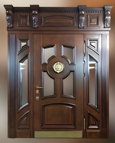 Элитная парадная дверь с остеклением