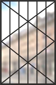 Сварная решетка на окно № 10 Сварная решетка на окно № 10