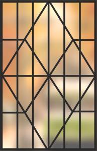 Сварная решетка на окно № 19 Сварная решетка на окно № 19