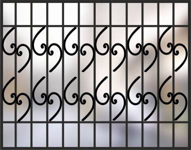 Сварная решетка на окно РС-34