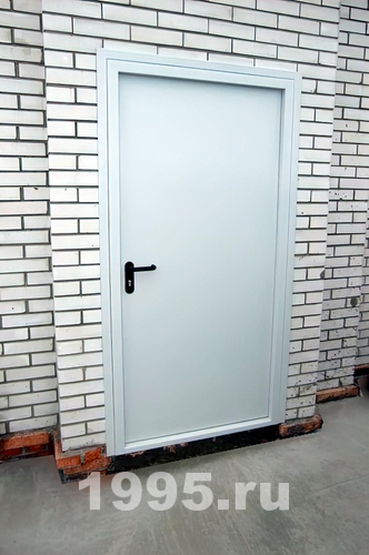 Глухая однопольная дверь, вид изнутри