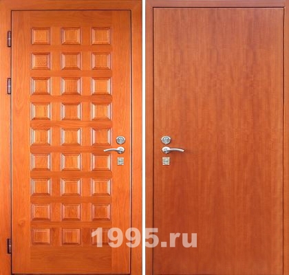Металлические двери МДФ и ламинат