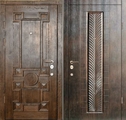 Двери металлические с отделкой массивом № 26
