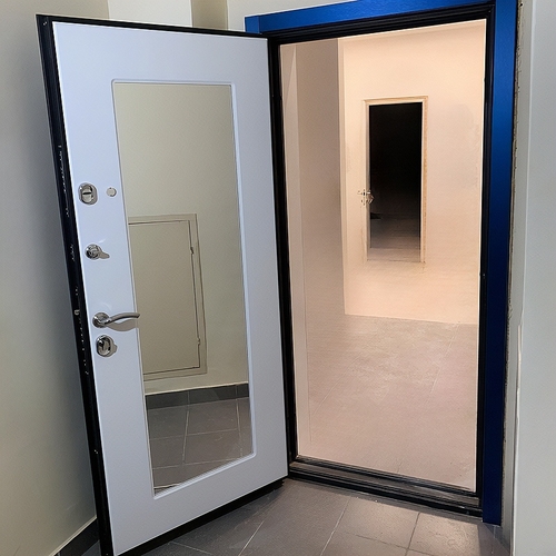 МДФ дверь с зеркалом