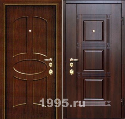 Недорогая дверь с МДФ в коттедж Недорогая дверь с МДФ в коттедж