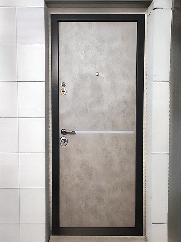 Металлическая глухая дверь