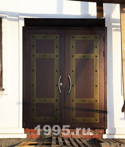 Парадная дверь с порошковым напылением