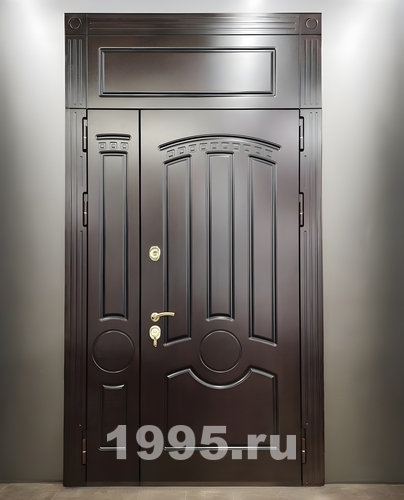 Полуторная дверь с фрамугой