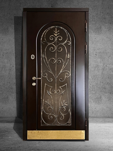 С арочным остеклением и защитной решеткой