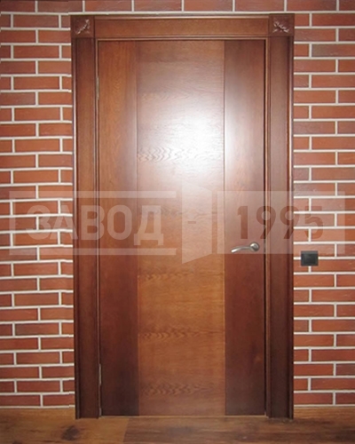 Наружная сторона двери из массива