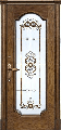 Металлическая дверь с витражами