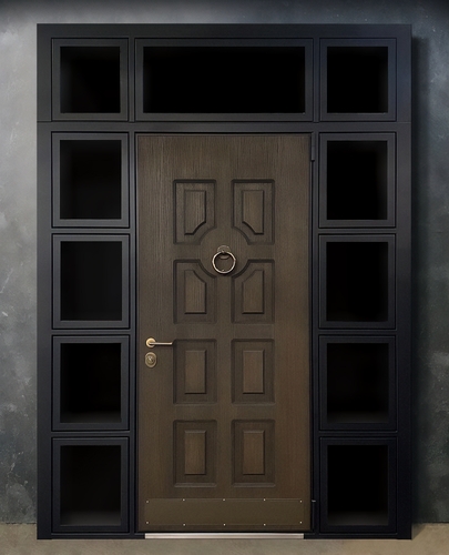 Входная группа с кнокером и стеклом