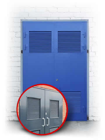 Двери для электрощитовой с вентиляцией Двери для электрощитовой с вентиляцией